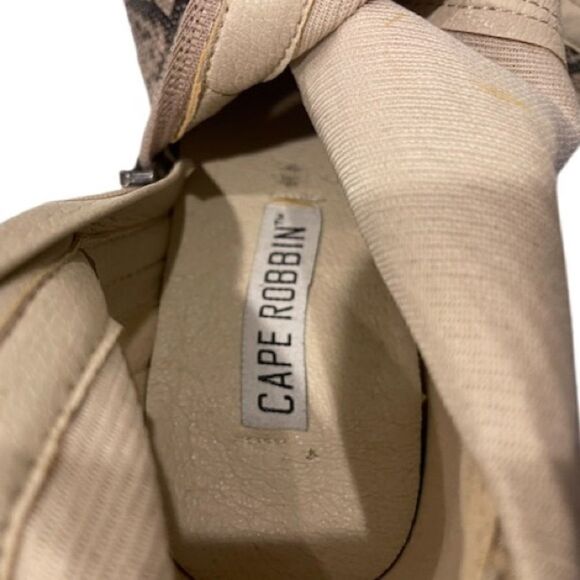 Cape Robbin Kelsey Faux Snakeskin Ankle Boots - Picture 6 of 7